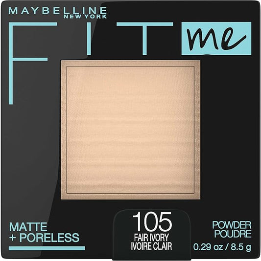 Maybelline Fit Me Matte + Poreless Pressed Face Powder & Face Setting Powder,