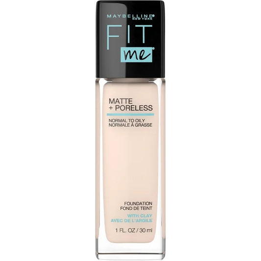 Maybelline New York Fit Me Matte + Poreless Foundation, Lightweight Formula Controls Shine, For Normal to Oily Skin, 128 Warm Nude, 30ml