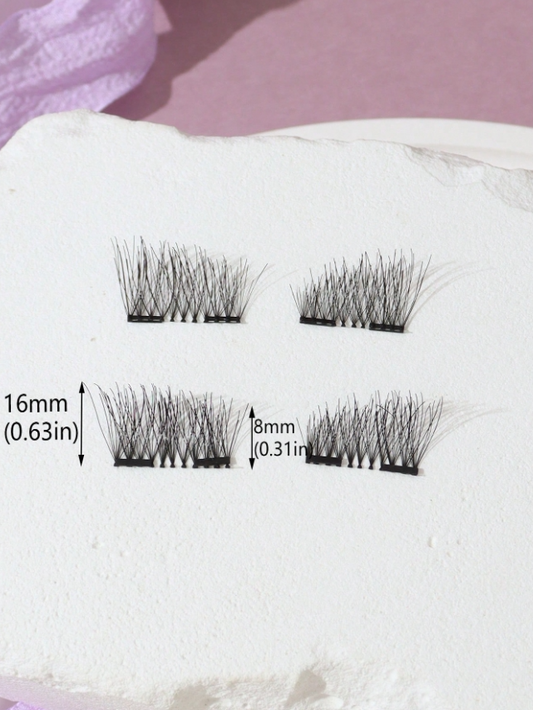 Handmade magnetic eyelashes made with magnetic technology