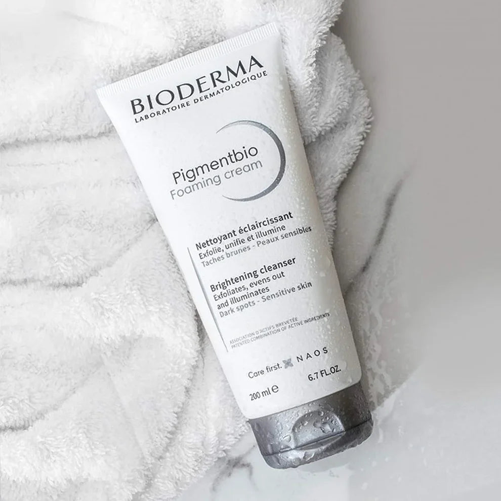 Bioderma Bio Foaming Cream Brightening, Exfoliating, and Moisturizing Cleanser - 200ml