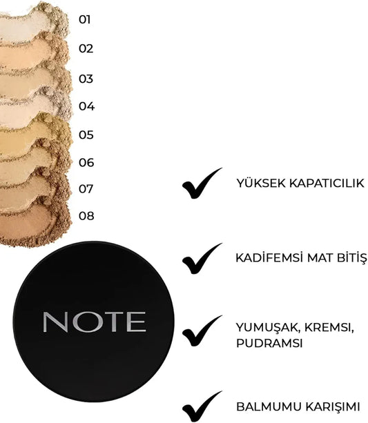 Note Cosmetique Luminous Silk Compact Powder
