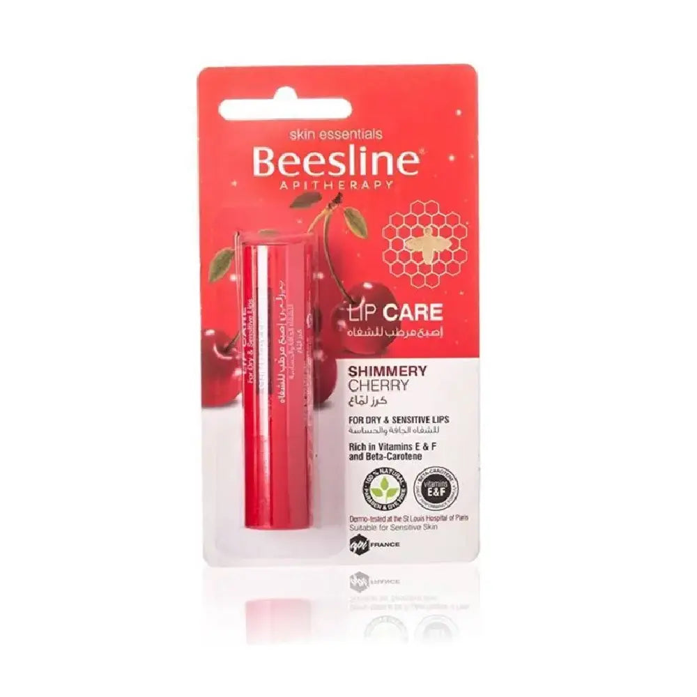 Beesline Lip Balm Strawberry Glossy for Dry & Sensitive Lips - 4g