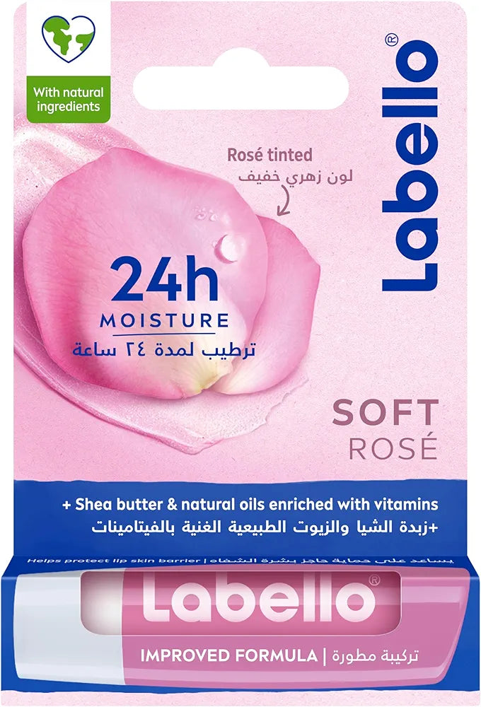 Labello Lip Balm, Lip Care and Moisture, Watermelon Shine, 4.8 g.