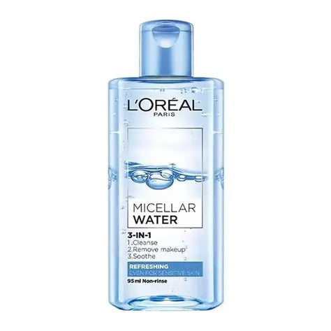 L'Oréal Paris 3-in-1 Micellar Water, a cleanser and makeup remover.