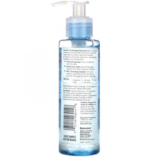 Eucerin Hydrating Cleansing Gel with Hyaluronic Acid 200ml