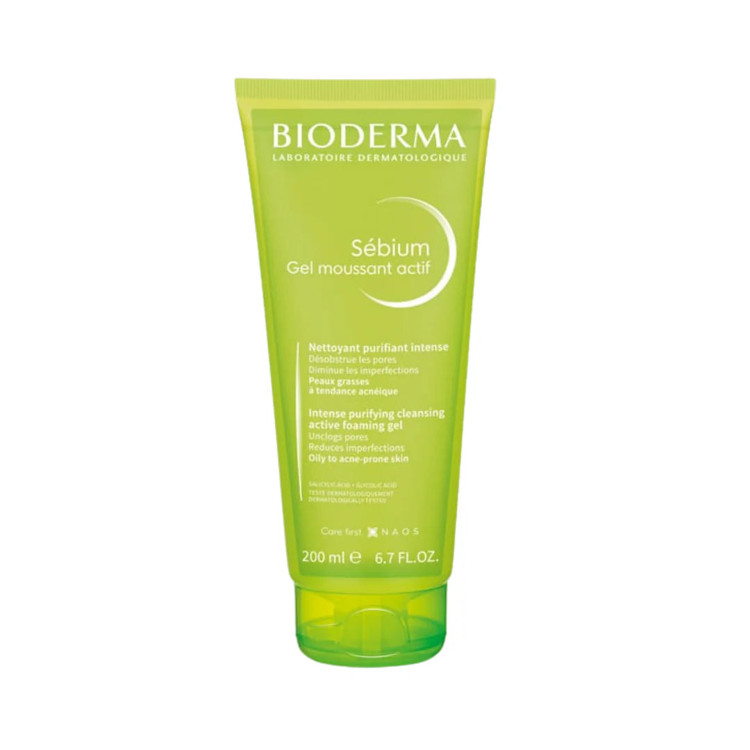 بيوديرما غسول جل للوجه - ٢٠٠ مل- BIODERMA Sebium Gel Moussant Actif - 200ml