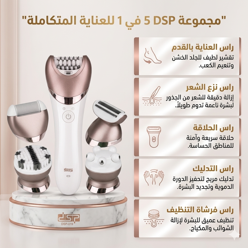 DSP 6-in-1 Hair Removal Machine for Women from DSP