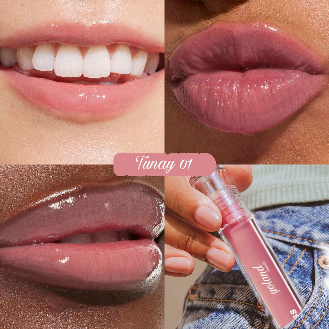 ملمع شفاه يولاند بيوتي (Yoland Beauty)  توناي (Tunai)، قلوس شفايف