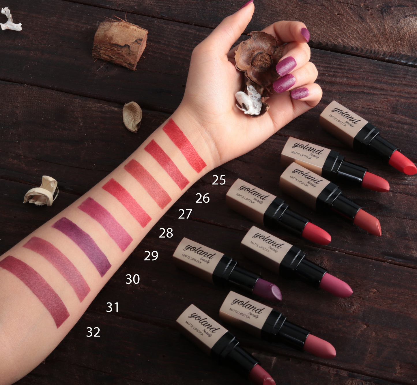 Yolland Beauty Matte Cream Lipstick - Shade 40