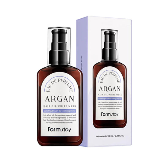 Farm Stay Argan Hair Oil with White Musk Scent – 100ml