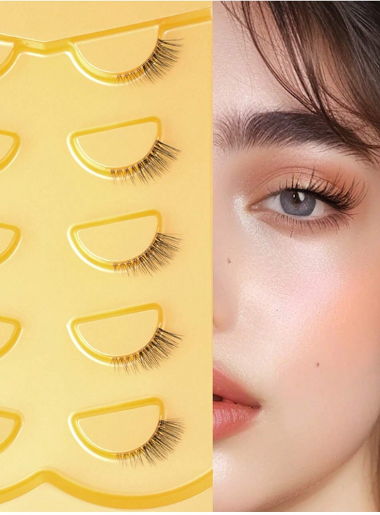 5 Pairs Natural Cat Eye False Eyelashes