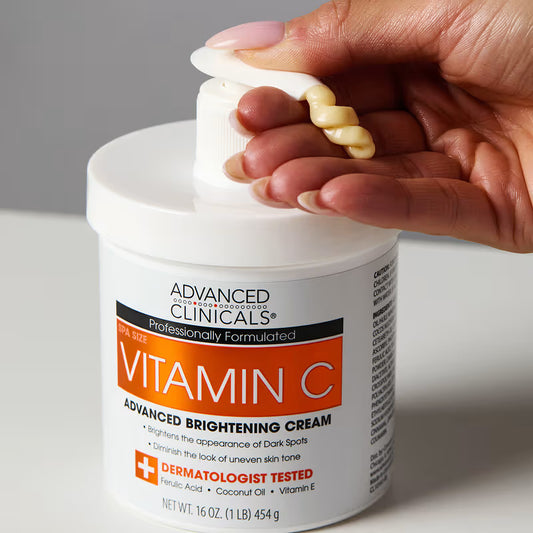 Advanced Clinicals, Vitamin C, Advanced Brightening Cream, 16 oz (454 g)