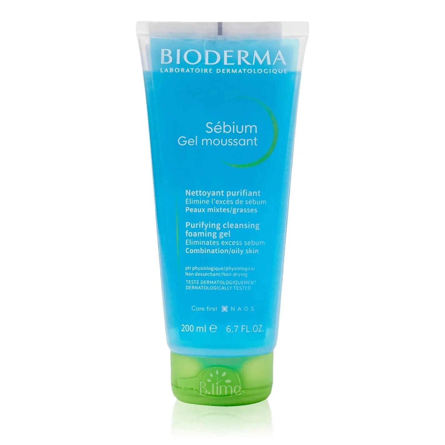 غسول جل بيوديرما سيبيوم الرغوي لتنقية البشرة الدهنية والمختلطة – 200مل