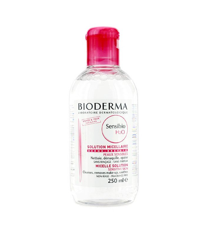 Bioderma Sensibio H2O Micellar Water, a cleanser and makeup remover specifically designed for sensitive skin.