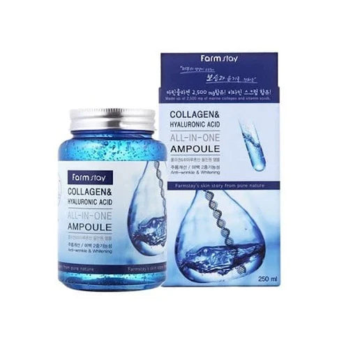 Farm Stay Collagen & Hyaluronic Acid All-in-one Ampoule - 250ml