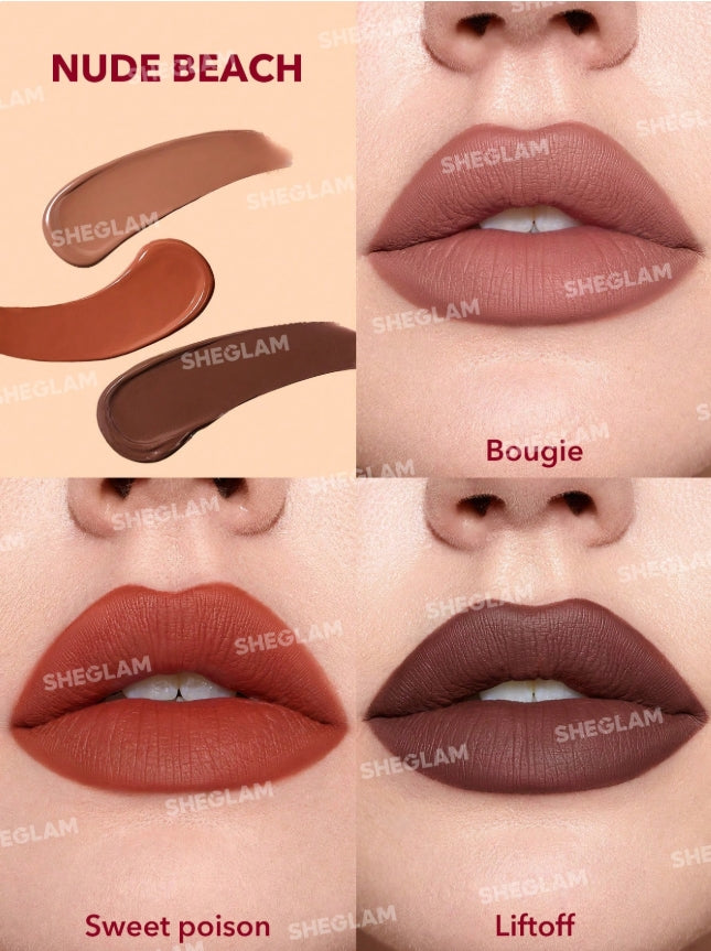 مجموعة أحمر شفاه سائل منSHEGLAM