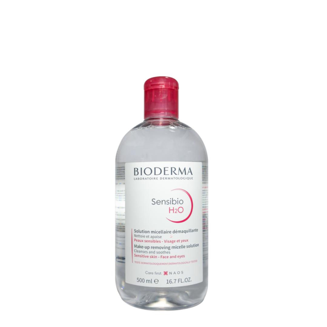 Bioderma Sensibio H2O Micellar Water, a cleanser and makeup remover specifically designed for sensitive skin.