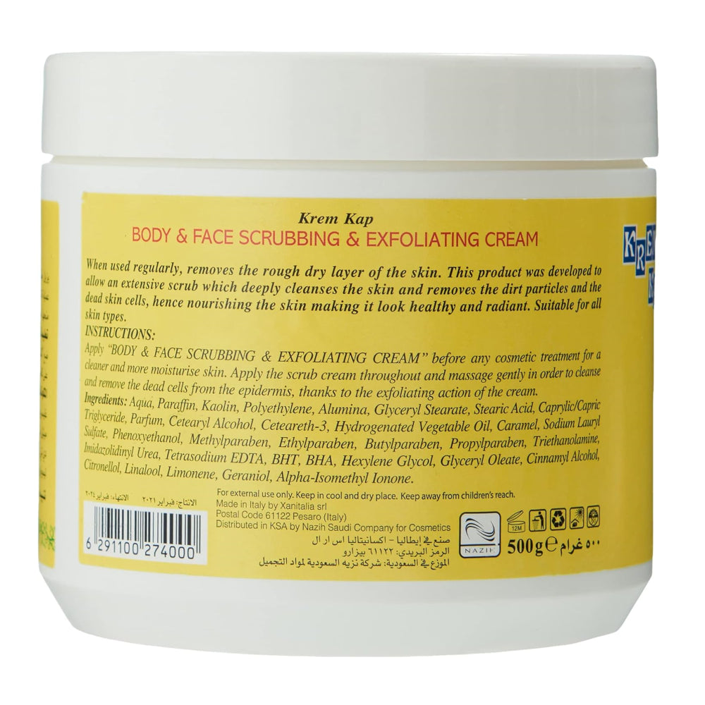Cream Cap Face and Body Scrub & Whitener - 500g