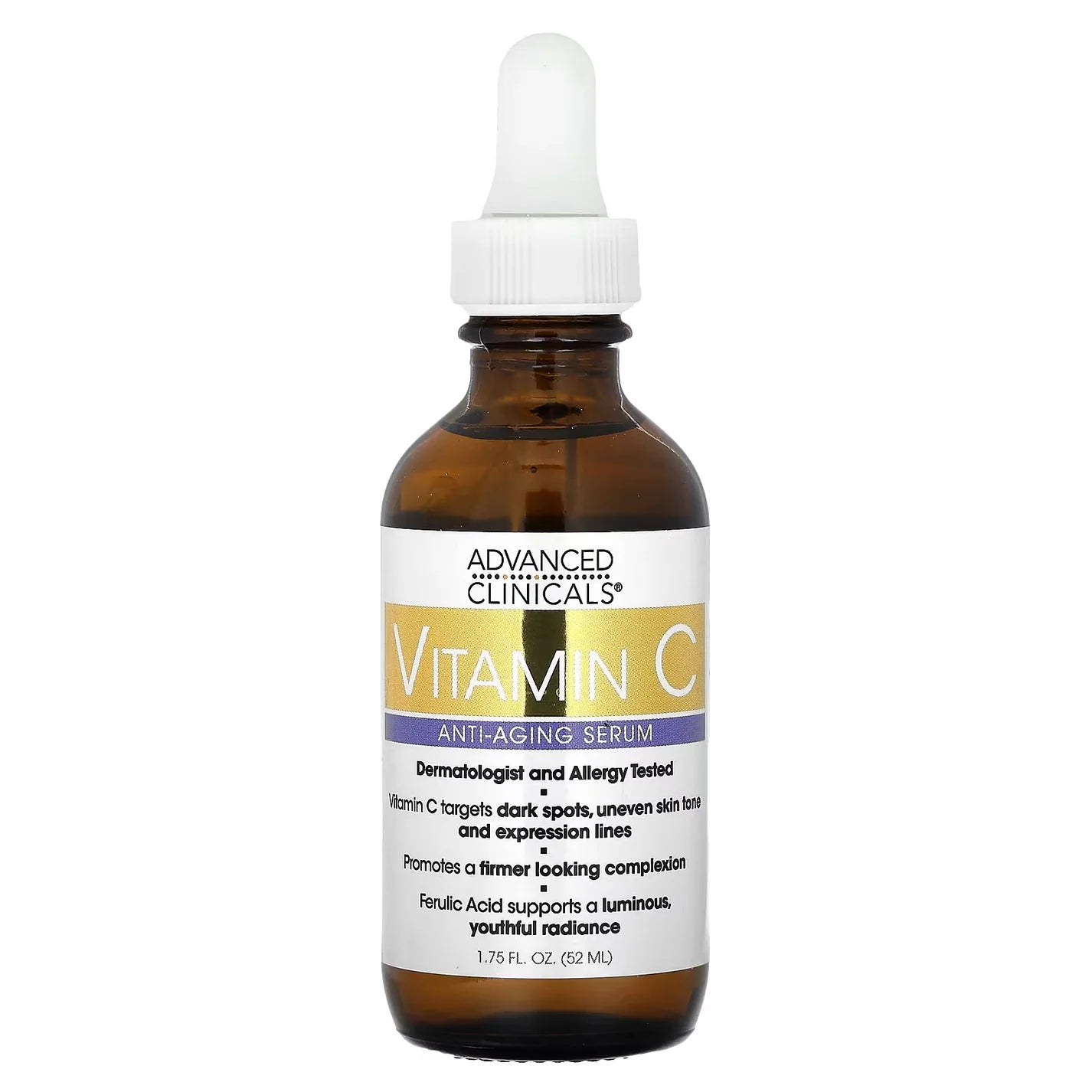 Advanced Clinicals Vitamin C Serum for Brightening and Anti-Aging - 52ml