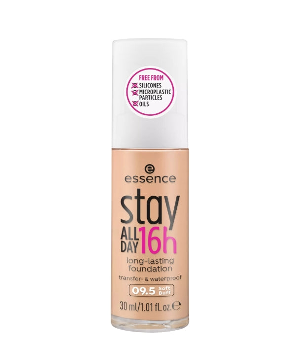 stay ALL DAY 16h long-lasting Foundation كريم أساس يدوم طويلا مع ملمس مقاوم للماء لنهاية ناعمة وغير لامعة
