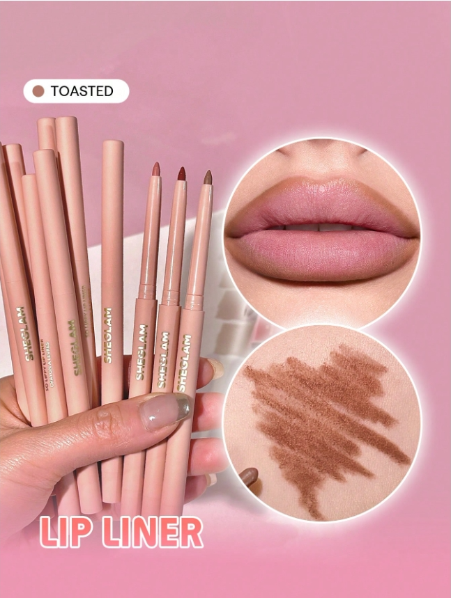 SHEGLAM قلم تحديد الشفاه So Lippy-قلم تحديد الشفاه الكريمي غير اللامع القرمزي، ذو صبغة عالية