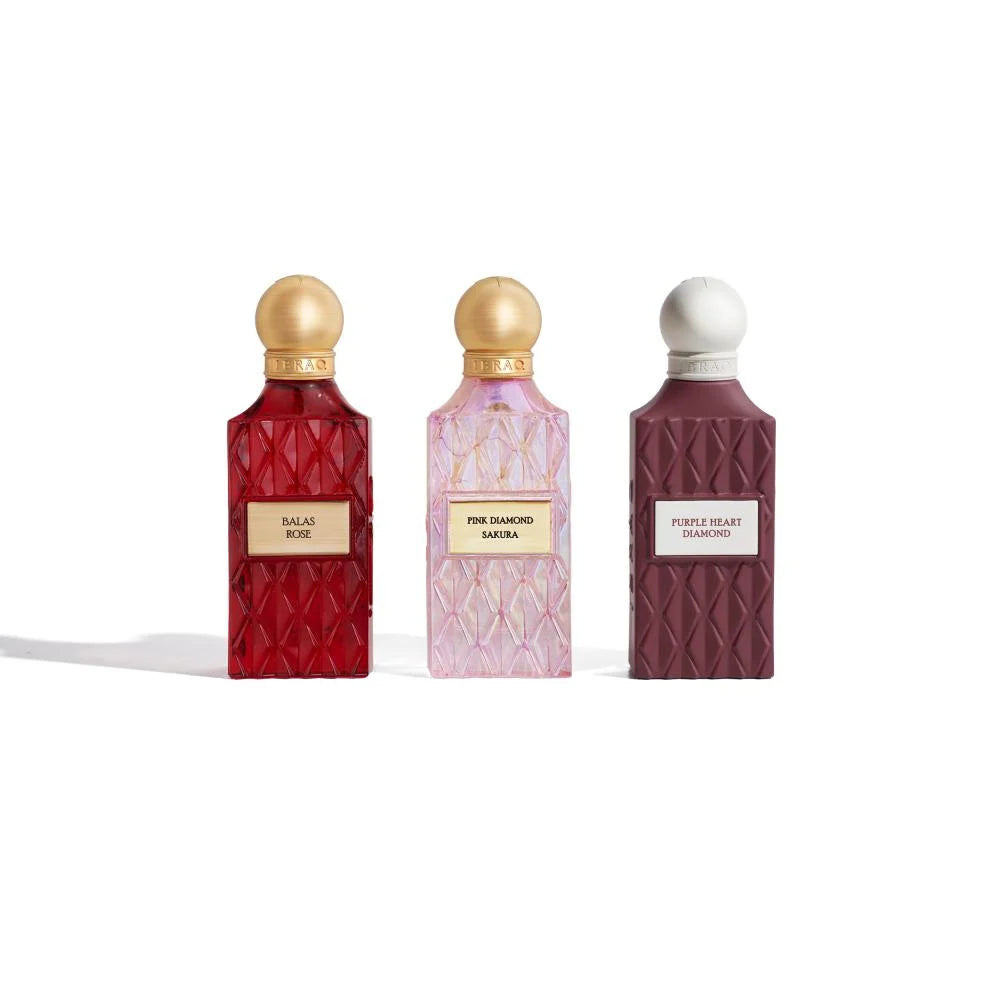 Maroon Diamond Collection by Ibrahim AlQurashi (Eburaq) 3 perfumes (75 ml)