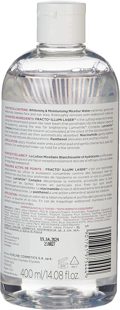 White Prestige 4D Whitening & Moisturising Micellar Water from Eveline Cosmetics.