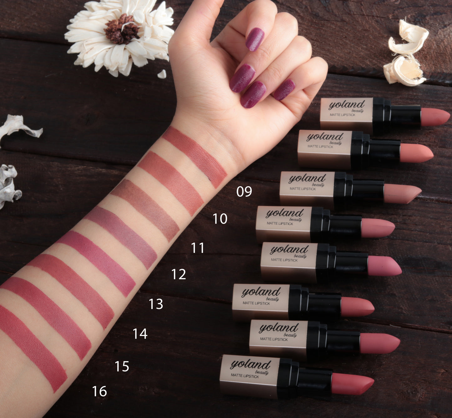 Yolland Beauty Matte Cream Lipstick - Shade 40