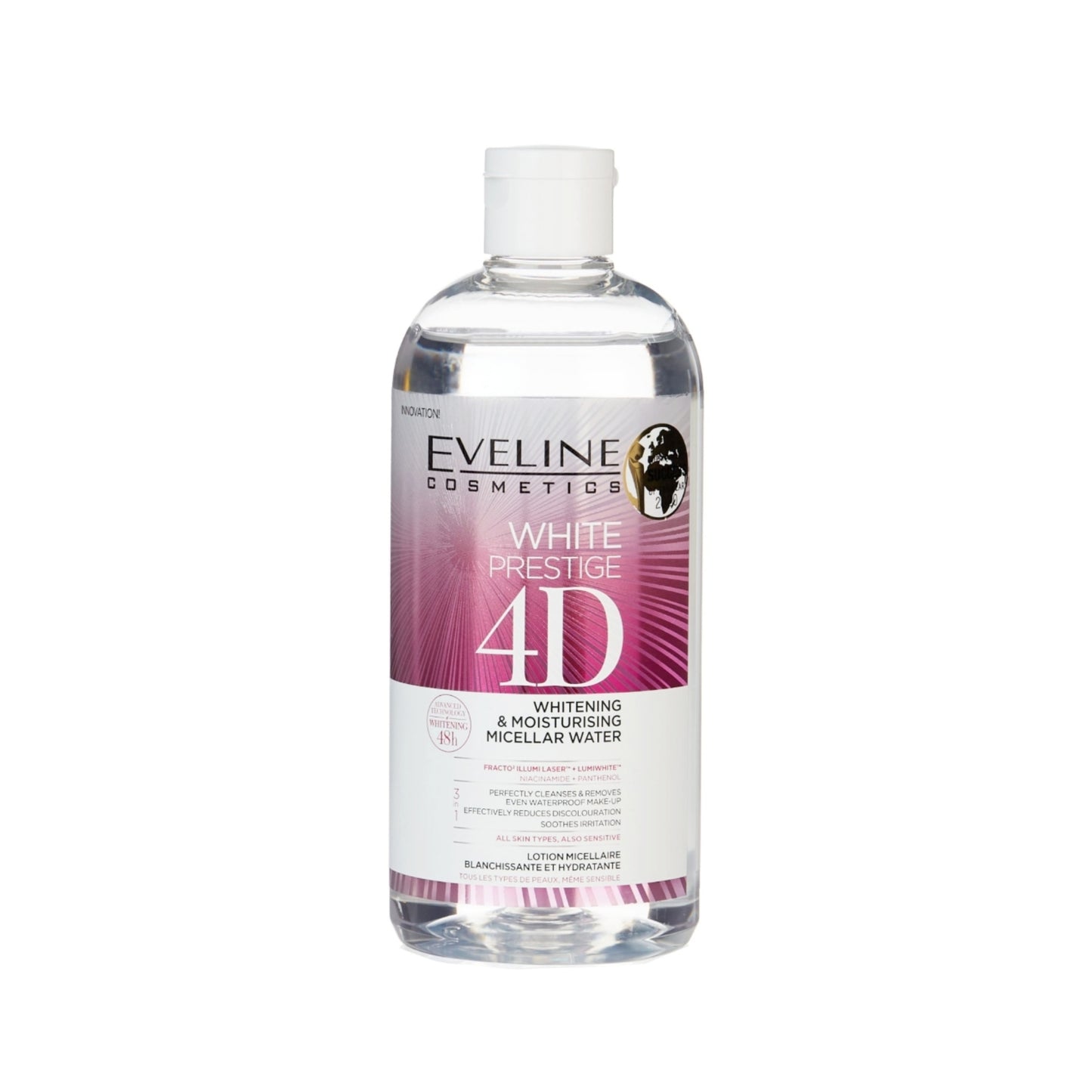White Prestige 4D Whitening & Moisturising Micellar Water from Eveline Cosmetics.