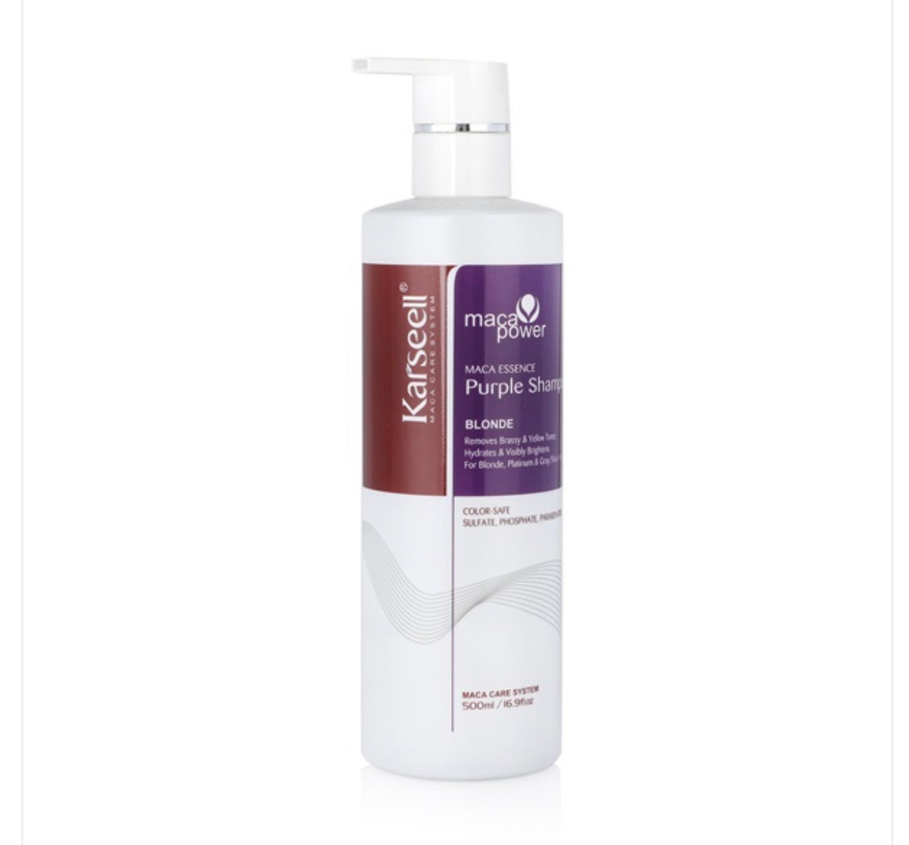 شامبو كارسيل بيربل الأرجواني 500مل Karseell Maca Power Essence Purple Shampoo