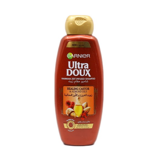 Garnier Ultra Doux Hair Shampoo 400ml Castor Oil