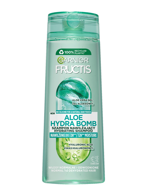 Shampoo specially designed to hydrate normal to dry or dehydrated hair from Garnier - Garnier Fructis Aloe Hydra