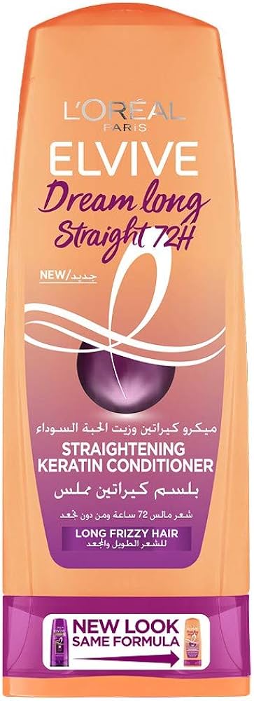 L'Oréal Paris Elvive Keratin Straightening Conditioner for Long and Frizzy Hair - 360ml