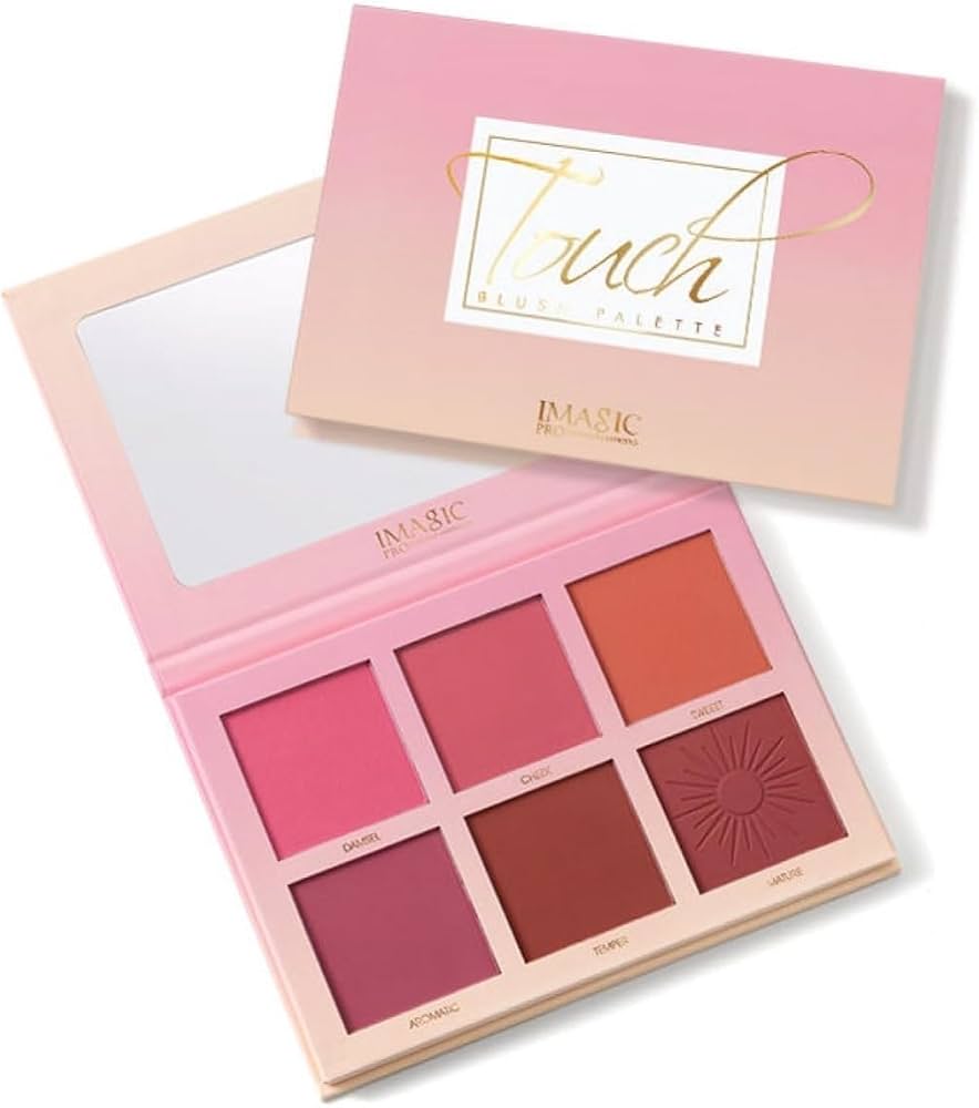 Mr. Huda Imagiic Professional Cosmetic Touch Blush Palette 6 Colors