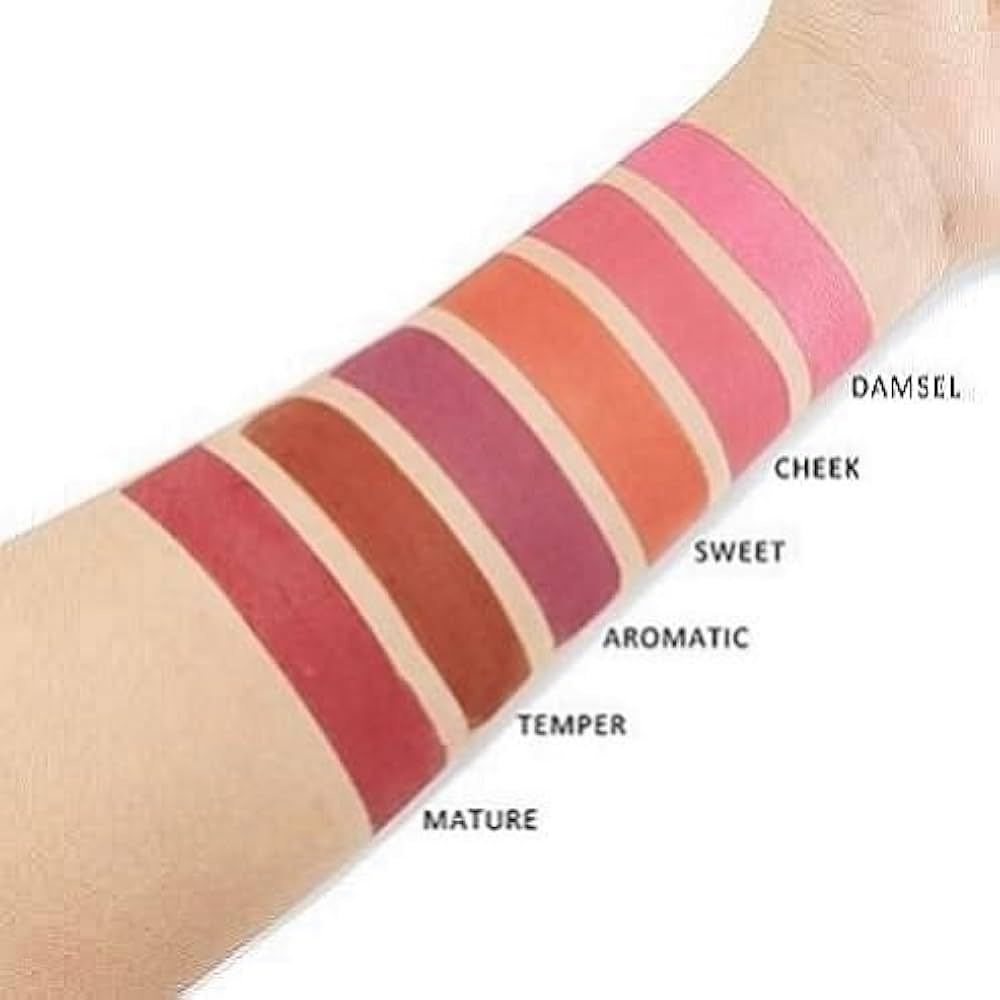 Mr. Huda Imagiic Professional Cosmetic Touch Blush Palette 6 Colors