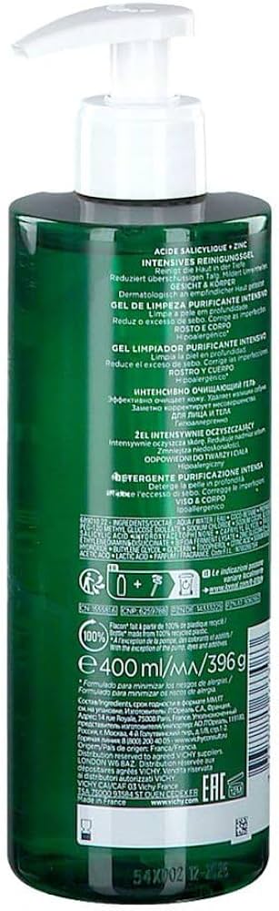 Vichy Normaderm Phytosolution Purifying Cleansing Gel, 400ml