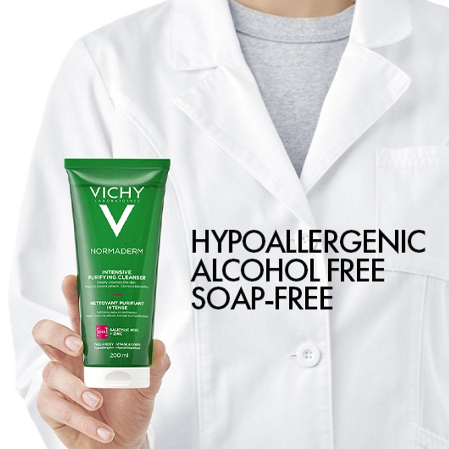 Vichy Normaderm Phytosolution Purifying Gel 200ml - Face Wash for Oily and Acne-Prone Skin