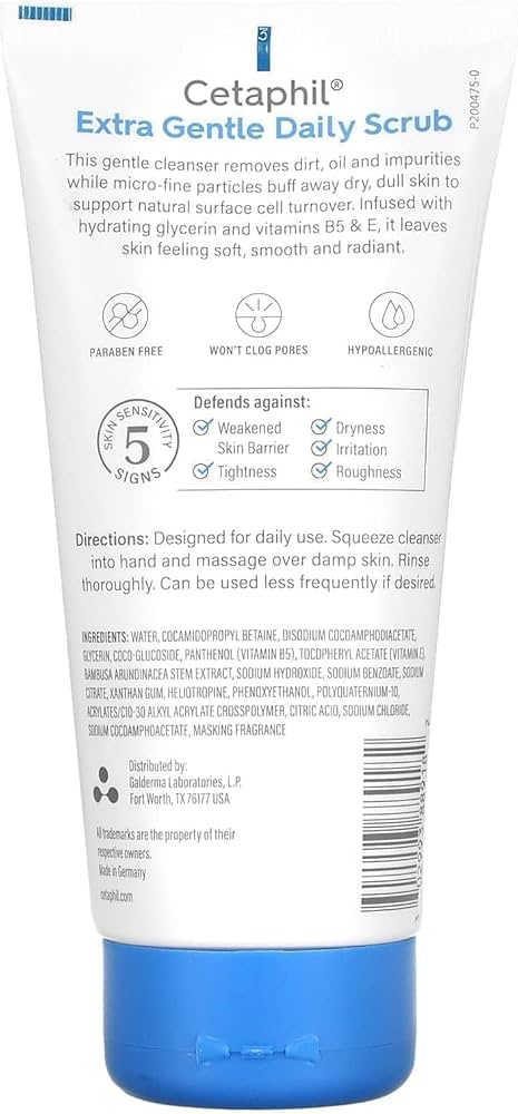 Cetaphil Gentle Exfoliating Daily Facial Cleanser 178ml