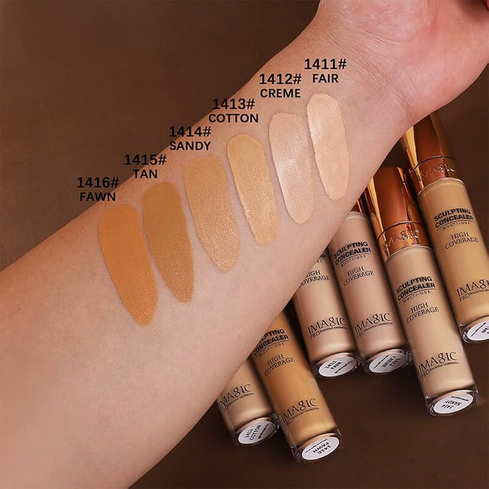 IMAGIC Professional Sculpting Concealer, a versatile creamy concealer that provides high coverage to conceal dark circles and skin imperfections.