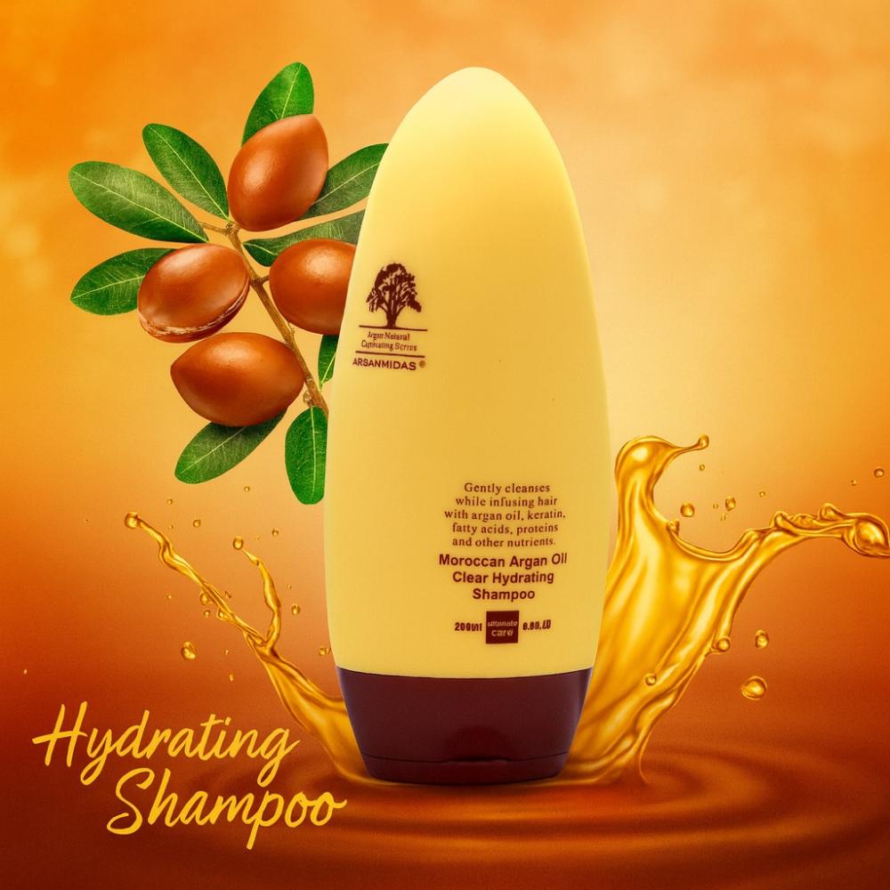 Arganmidas Moroccan Argan Oil Shampoo for Treated, Dry, and Damaged Hair - 450ml
