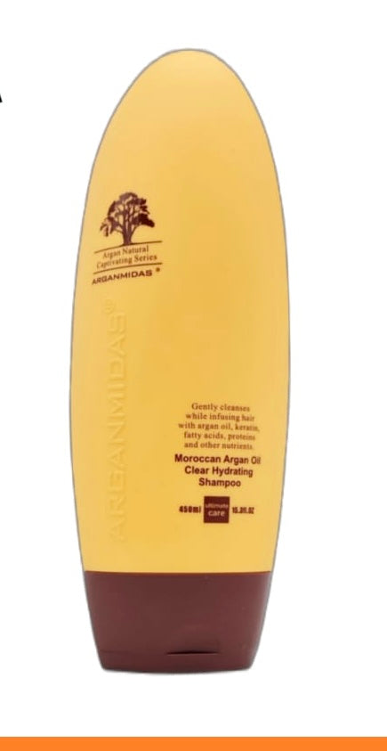 Arganmidas Moroccan Argan Oil Shampoo for Treated, Dry, and Damaged Hair - 450ml