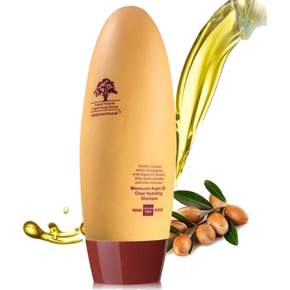 Arganmidas Moroccan Argan Oil Shampoo for Treated, Dry, and Damaged Hair - 450ml