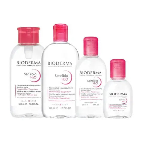 Bioderma Sensibio H2O Micellar Water, a cleanser and makeup remover specifically designed for sensitive skin.