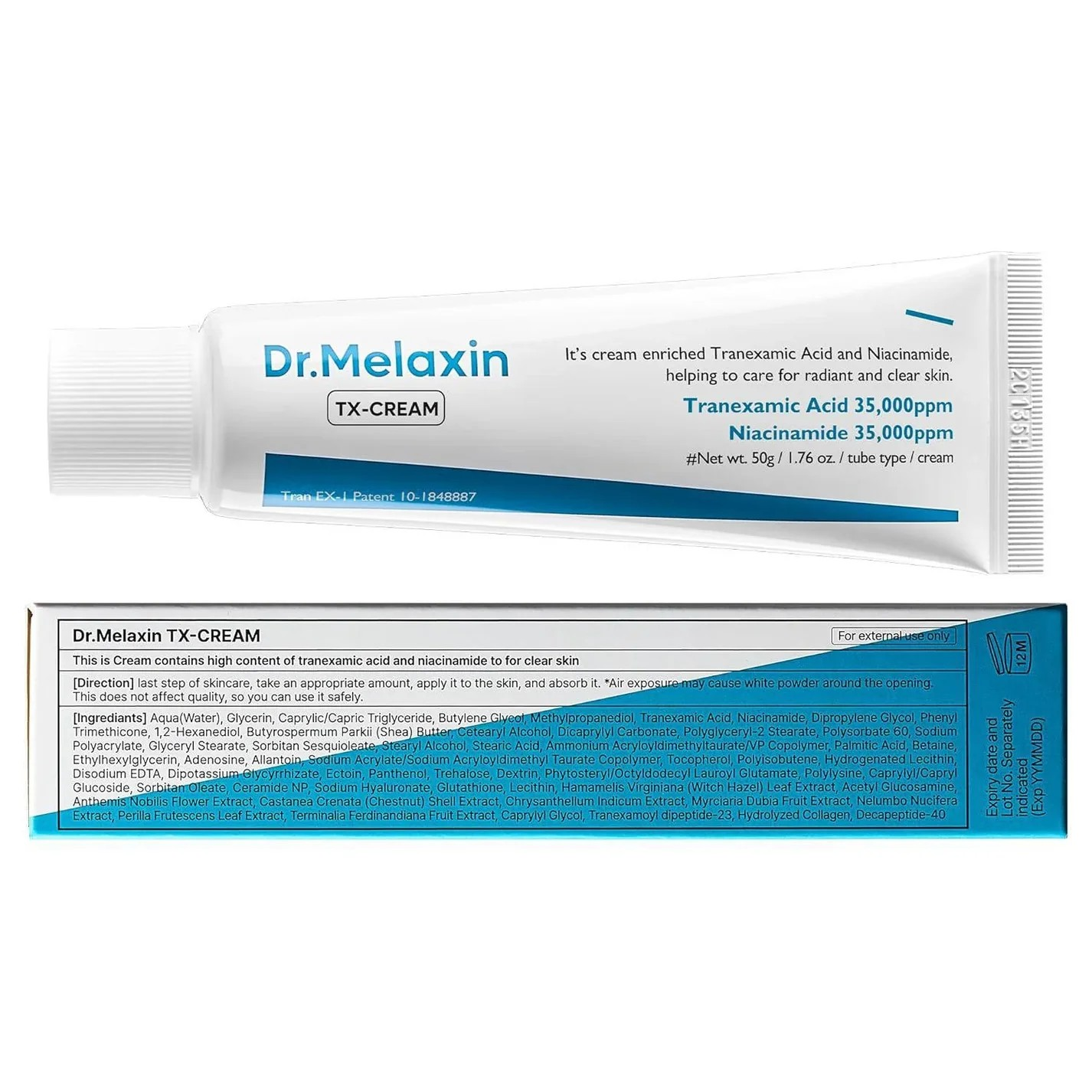 Dr. Melaxin TX Spot Brightening & Tone-Up Cream – 50g
