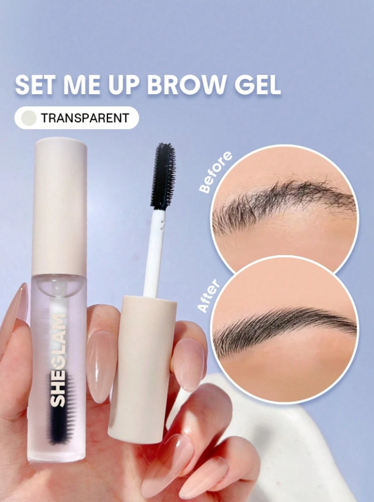 SHEGLAM Set Me Up Brow Gel, Long-lasting Waterproof Clear Eyebrow Gel
