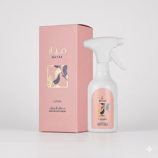 معطر الجو ميار (Mayar Room Spray) من إنتاج شركة لطافة (Lattafa)