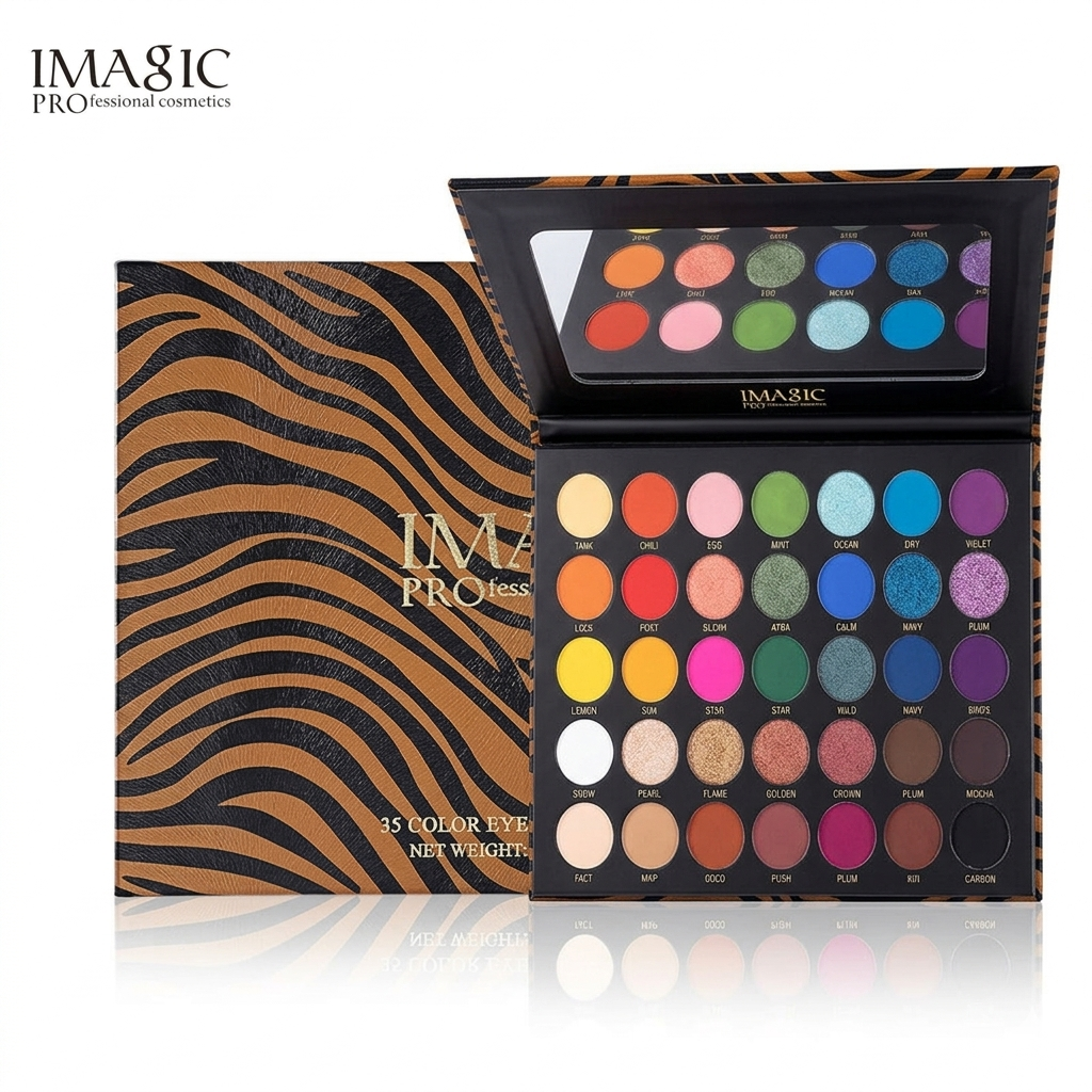IMAGIC Professional 35 Color Zebra Eyeshadow Palette (IMAGIC EY-324)